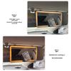 Portable Rechargeable Car Makeup Mirror With Auto Dimming LED Lights And Secure Sun Visors Attachment Quick Installation