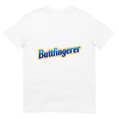 Buttfingerer Meme Lustig Urkomisch Buttfingerer Nüsse Riegel T-Shirt