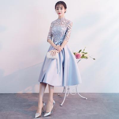 Petite robe de soirée, nouvelle robe de soirée digne et élégante, robe chinoise de demoiselle d'honneur