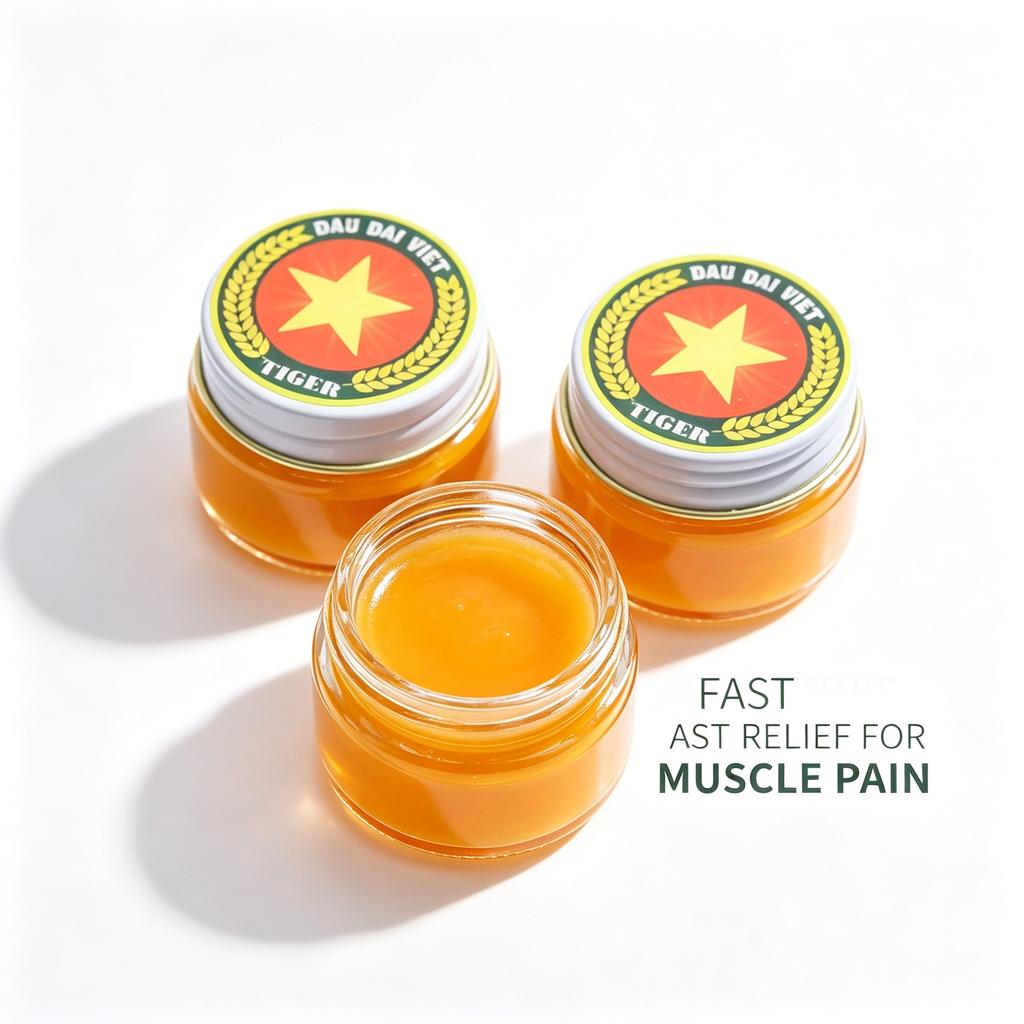 Vietnam Original Red DAU DAI VIET Army Balm Star Balm Muscles Joint Soothing Massage Insect Bite Care 19g