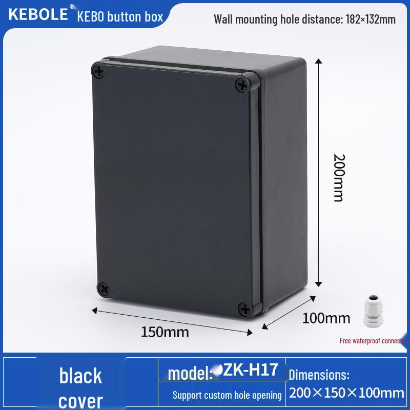 Transparent Waterproof ABS Plastic Junction Box for Indoor/Outdoor Power Supply & Monitor