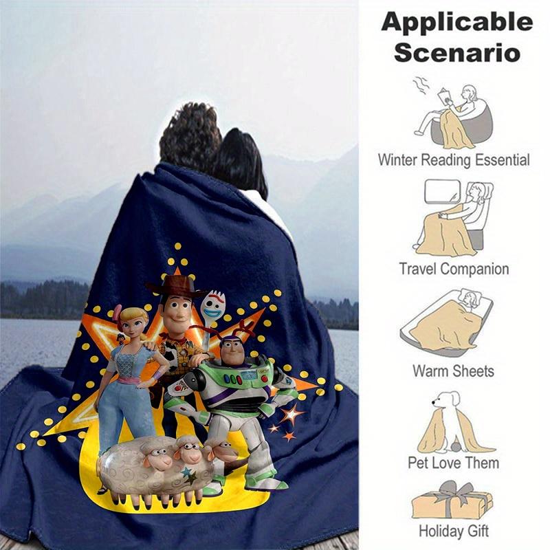 1pc, Toy Story Characters Throw Blanket Home Decor, Couch Cover, Outdoor, Gift for Friends, Throw, Bedroom, Living Room, Travel