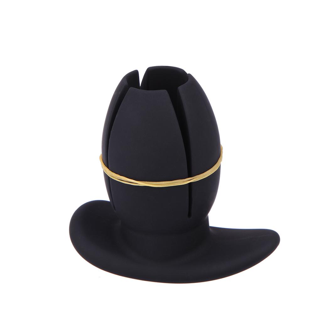 Silicone Anus Expander Butt Plug Hollow Out Anal Peeping Tools Adult Sex