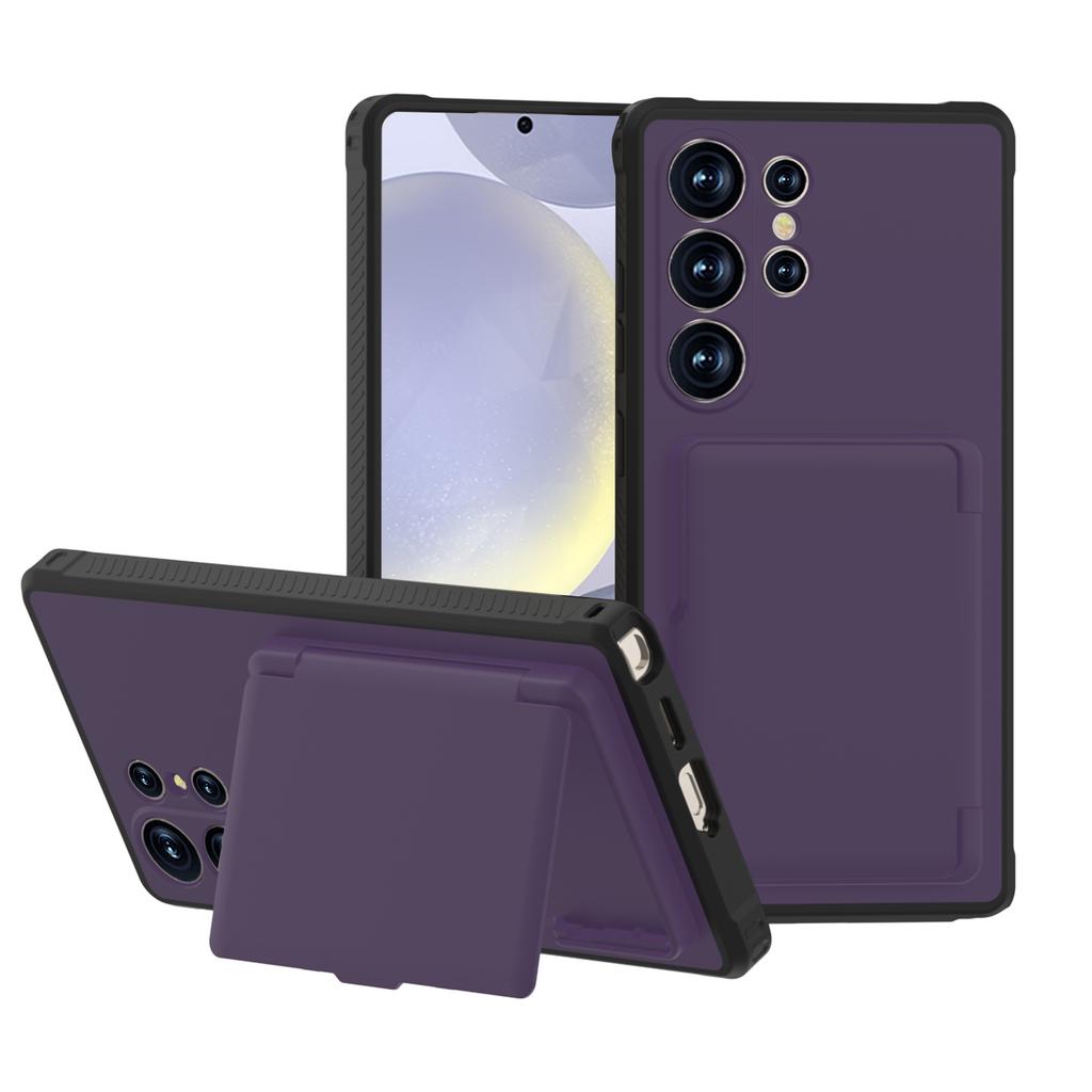 Geeignet für Samsung S25UItra Handyhülle Sturzsicher Faltspiegel Kartenhalter PC Handyhülle