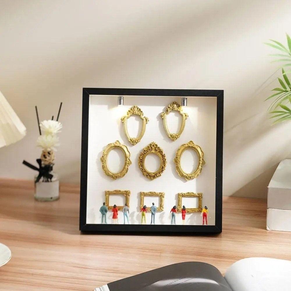 DIY Mini Museum Silhouette Box Creative Romantic Memory Preservation Shadow Box Easy To Install Elegant Memory Display Kit