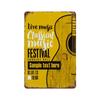 Rock Guitar Vintage Tin Sign Music Poster Wall Plaque Retro Tinplate Crafts Decor for Bar Garage Club Night Rock Party