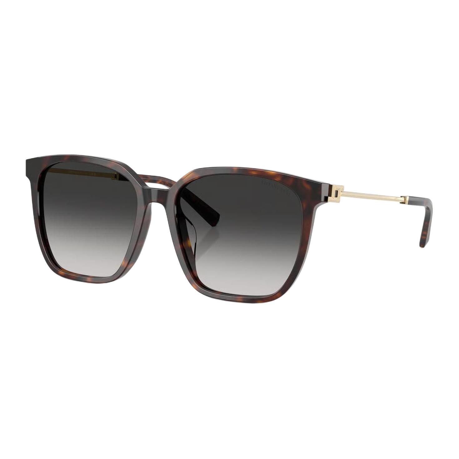 

Tiffany & Co. Square Sunglasses With Logo Temples Unisex sunglasses Tortoise 0TF4244D-80153C 56,Tortoiseshell