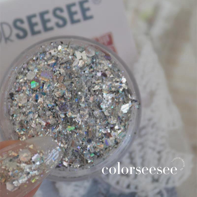 

Meimei July Limited Edition: Cool Summer Ice High-Flash Multi-Element Glitter for Unique Nail Art