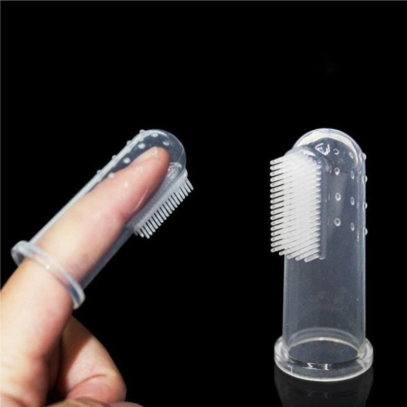 5pcs Super Soft Silicone Pet Finger Toothbrush Dog Brush Bad Breath Tartar Teeth Care Tool Cat Cleaning Silicagel Pet Supplies