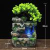 Desktop Small Rockery Water Feature - Simple Resin Craft with Circulating Water and Free Shipping