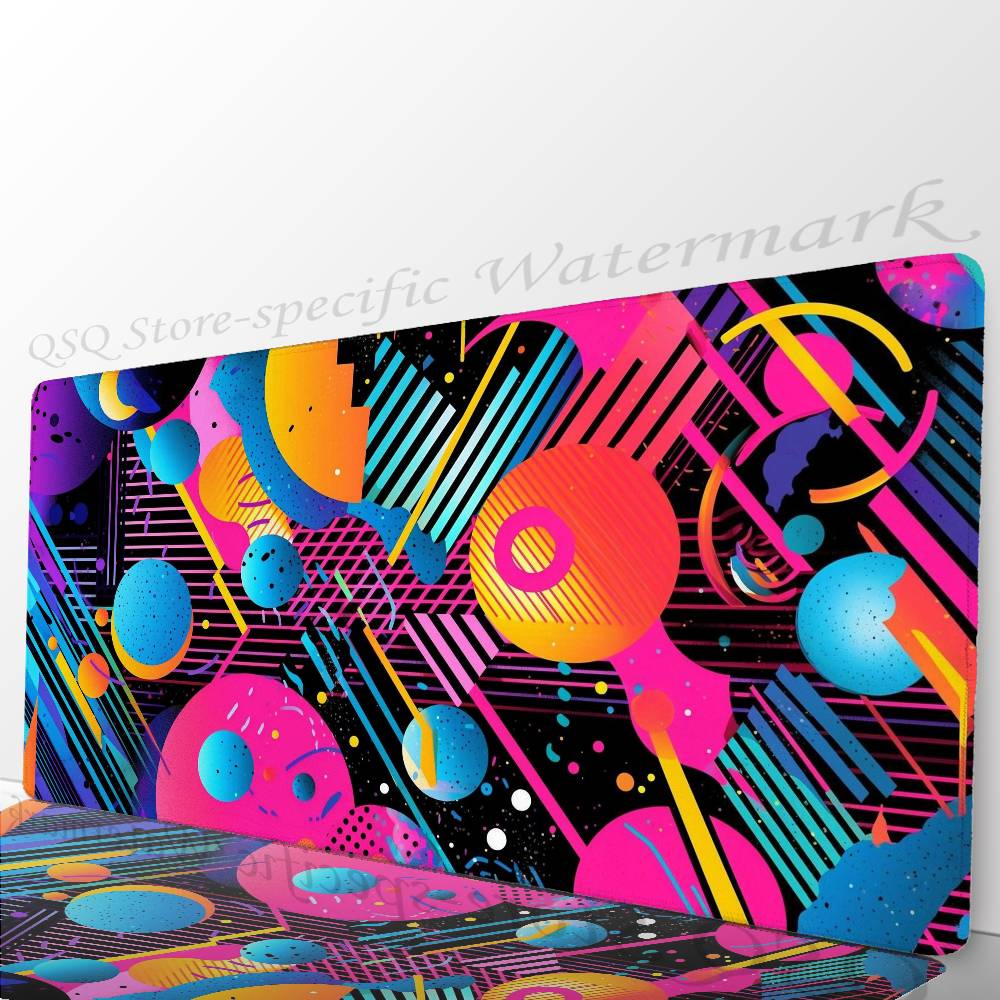 Abstract And Quirky Colors Mousepad Non-slip Suitable For Office Computers Laptops E-sports Game Desk Mats XXL Keyboard
