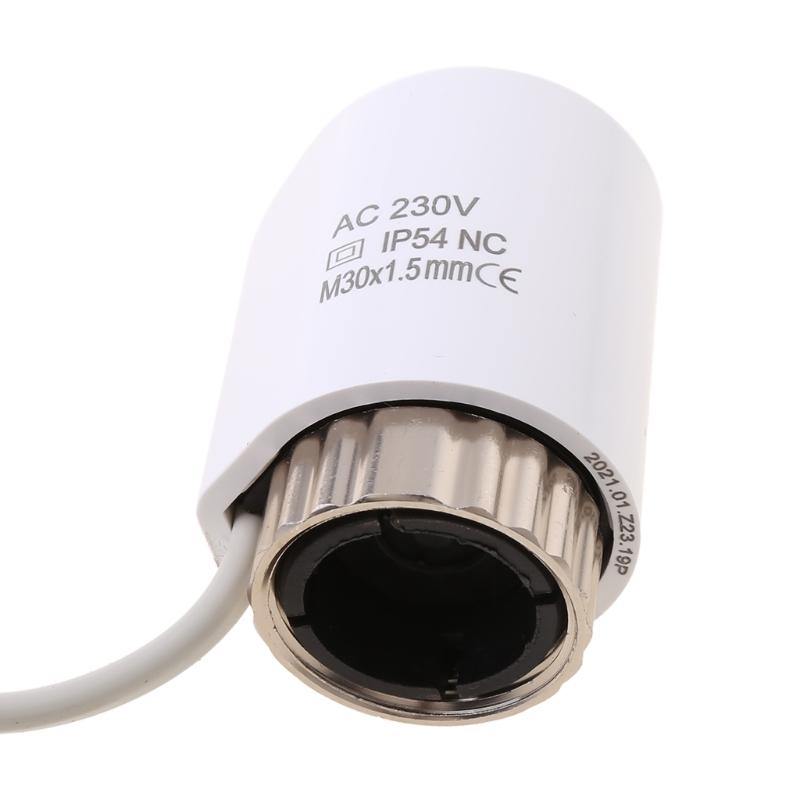 IP54 M30-1.5mm Electric Thermal Actuator Practical Tool NC M30-1.5mm Normally Closed for Underfloor Heating Thermostatic