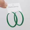 Fashion Luxury  Hoop Big Candy Jewelry Circle Hoop Earrings for Women Female Ear for Ring Fashion Jewelry Nightclub Ladies Earrings Accessories