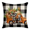 Autumn Thanksgiving Letter Print Pillowcase Festive Atmosphere Decoration Bedroom Living Room Sofa Pillowcase
