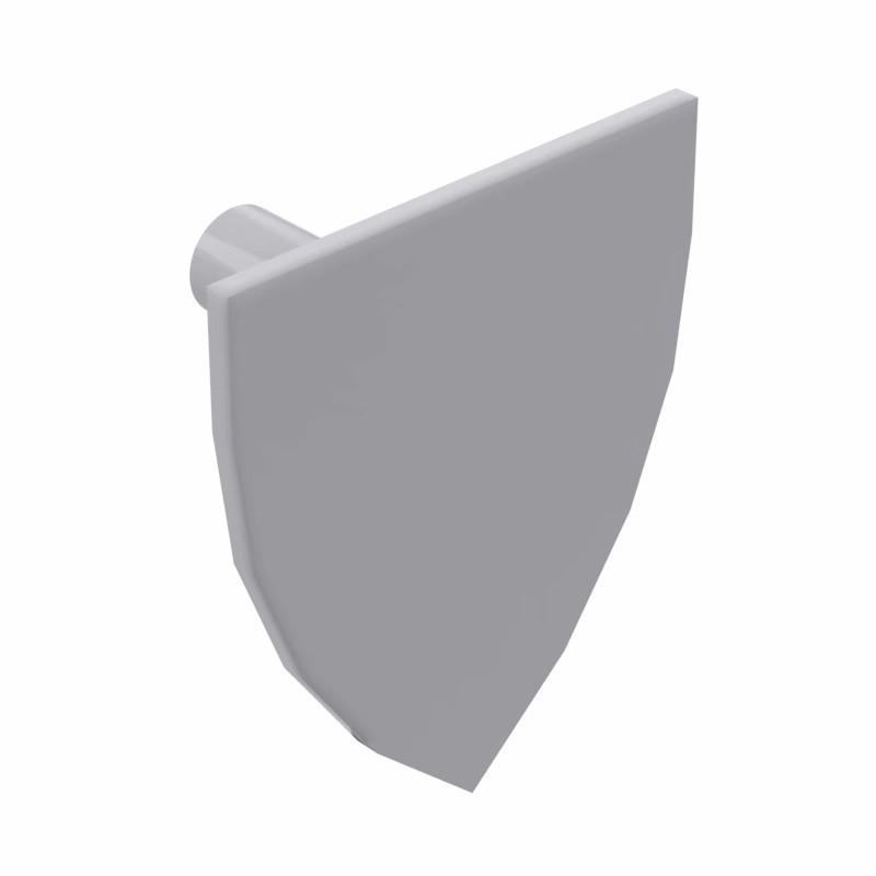 MOC 3846 50g Minifigure Triangle Shield Building Block Parts Standard светло-серый