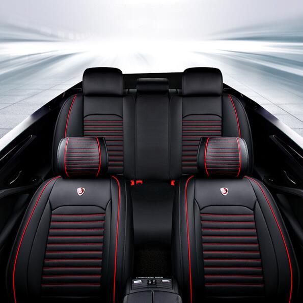 New 1PCS PU Leather Universal Car Seat Waterproof Mat Covers Breathable Luxury Cushion Car Seat Protector Cover Fits