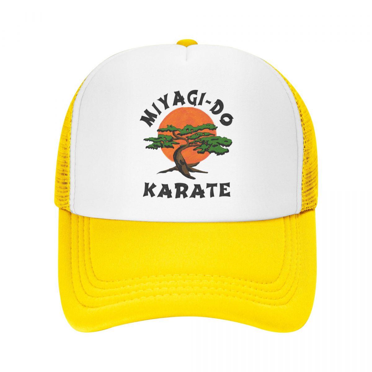 

Изготовленная на заказ бейсболка для каратэ Мияги-до, уличная регулируемая бейсболка унисекс WoUnisex, шапка дальнобойщика «Кобра Кай» для каратэ, осенние кепки Snapback Trucker Hat