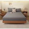 1PC solid color abraded single bed hat comfortable skin-friendly cotton single double bed cover sheet dust protection bedding