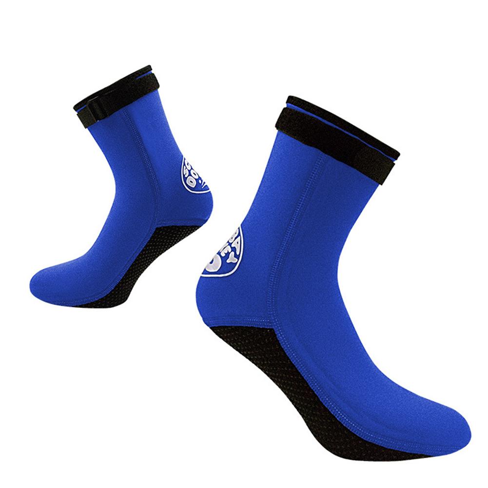 3mm 1 Pair Diving Socks Comfortable Adjustable Anti-slip Cold-proof Swimming Socks For Snorkeling Walking
