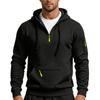 Mens Fleece Hoodie Half Zip Pullover Sweatshirt Casual Sports Top With Pockets
