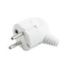 Black & White French/German Standard Detachable Elbow Power Plug with Wiring Assembly