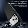 Luxury Carbon Fiber Texture Case for IPhone 17 Air 16E 15 14 Plus 13 12 Pro Max Magnetic Wireless Charge PC Hard Protecte Cover