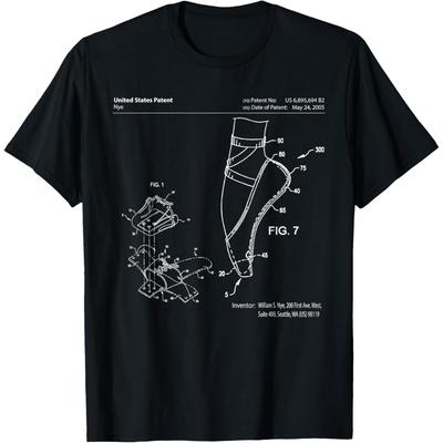 Ballet Shoe Patent Point Dance Studio Dancing T Shirts Men Humor Streetwear Tee Shirt Short Sleeve Unisex Loose Clothing
