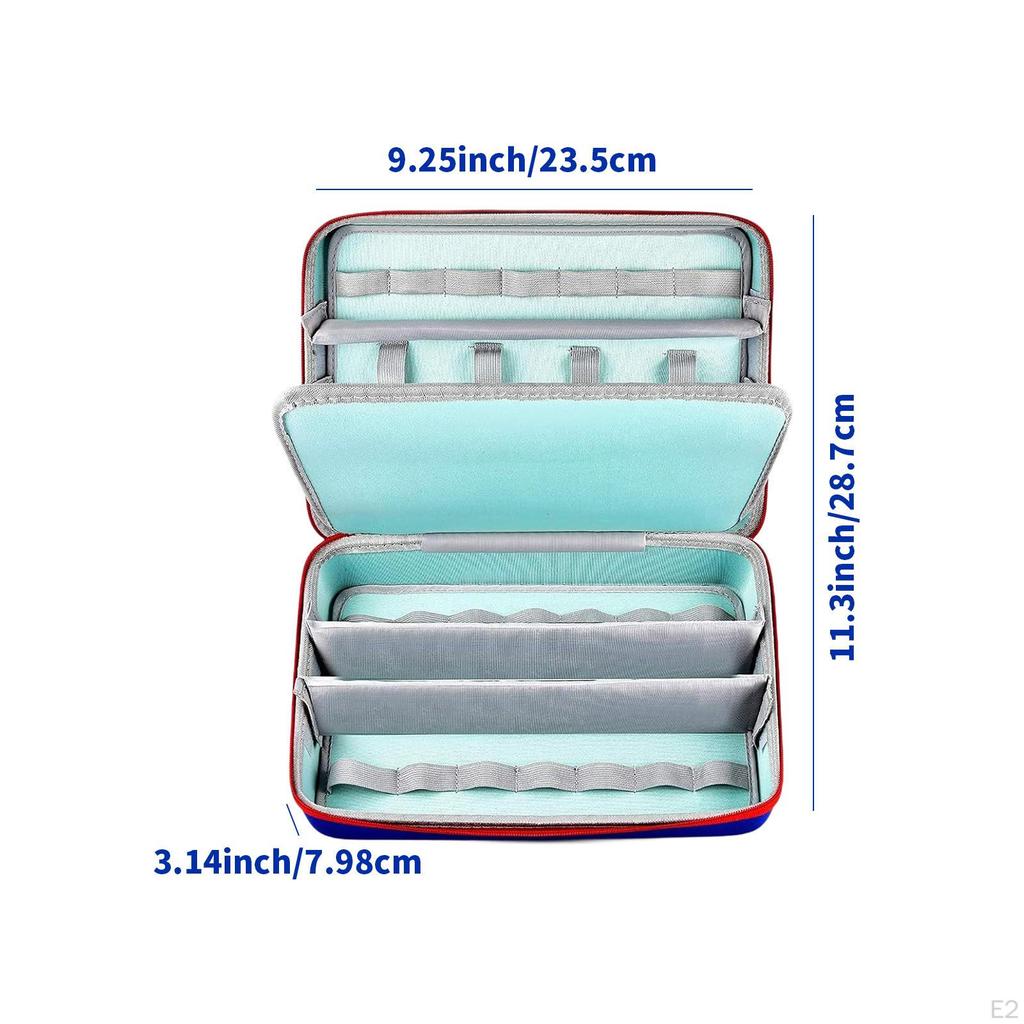 Toy Car Storage Case with Handle Handheld Shockproof 36 Compartments for Model Cars Mini