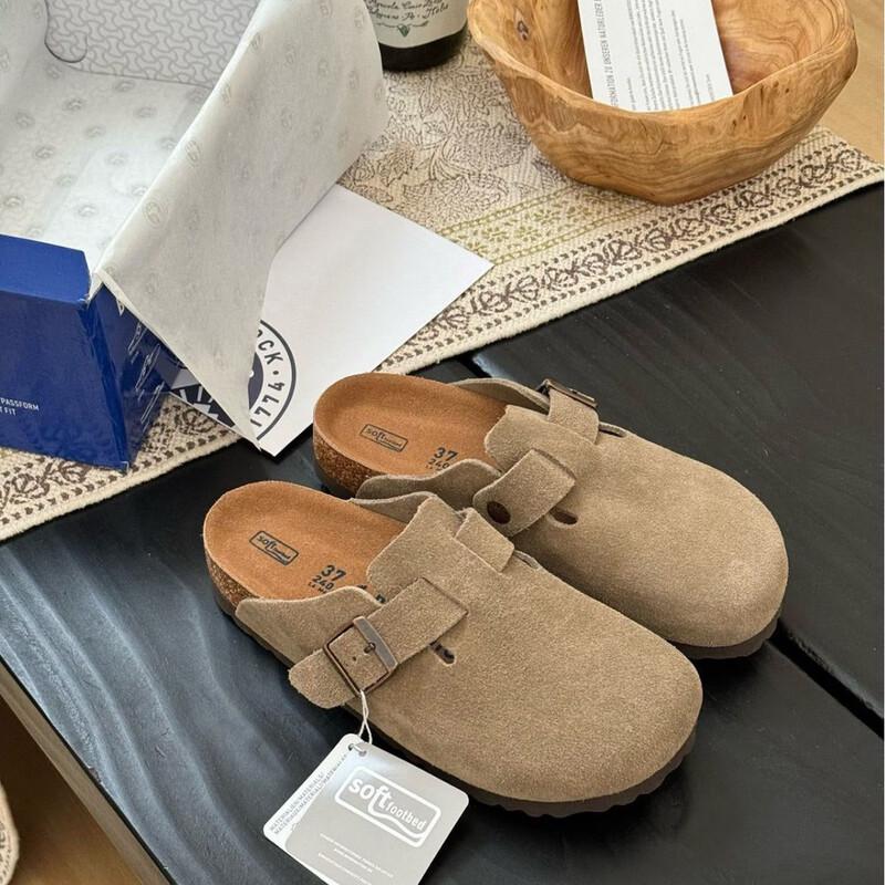 Women's Retro Leather Platform Mules