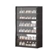 Foldable Entryway Shoe Cabinet with Flip-Cover