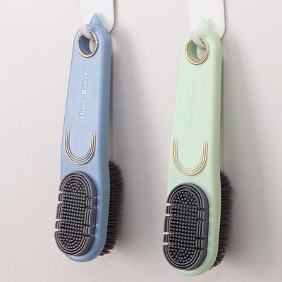 Non Shedding Double-sided Shoe Brush Portable and Damaging To Shoes General Clothing Brush Soft Bristled Shoe Brush Home Multifunctional Cleaning Tool