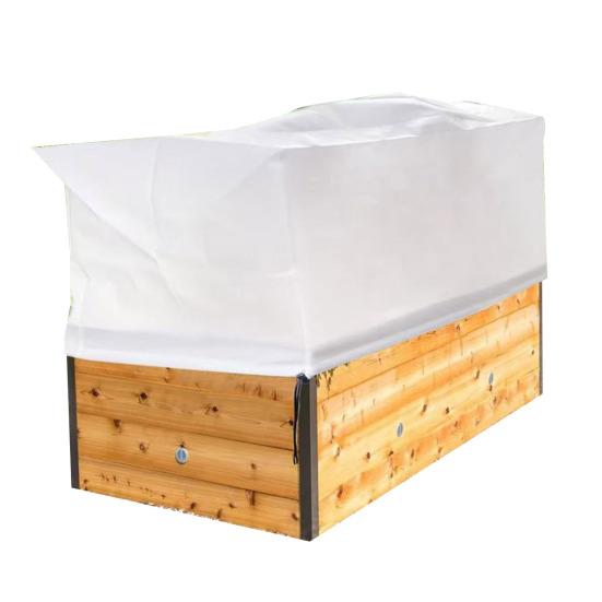 Yousheng Rectangular Planter Cold-proof Cover Plant Anti-Frost Covers with Drawstring Thickened Reusable Plant Winter Shield for Balcony Flower Box