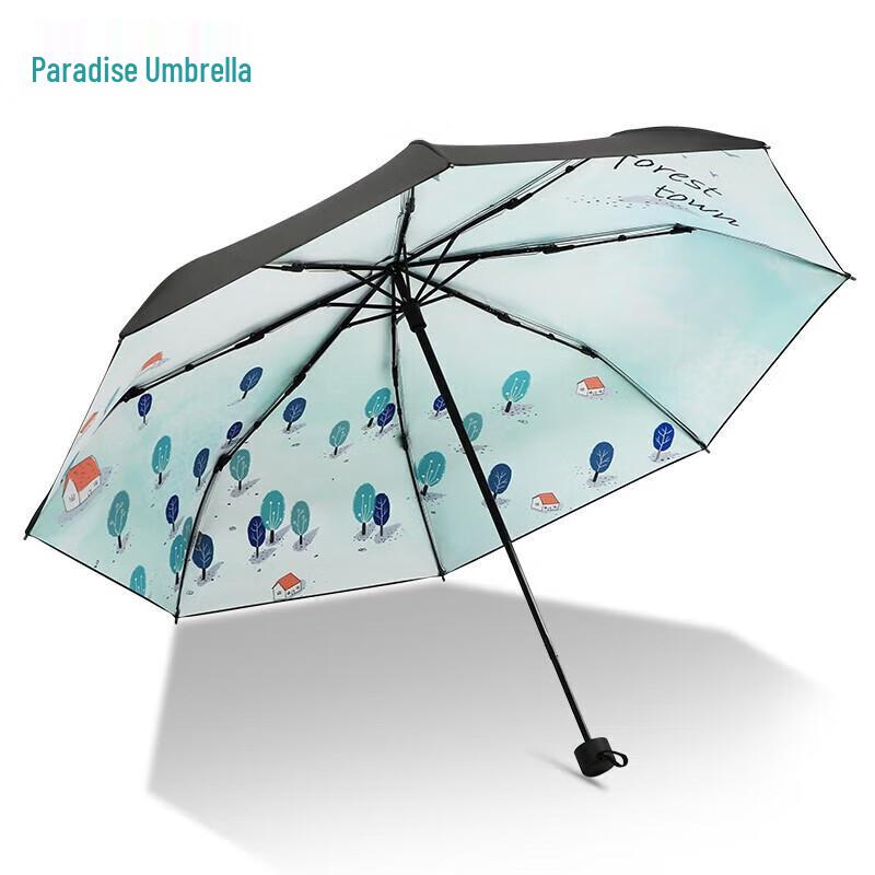 Paradise 3-Fold UV Protection Semi-Automatic Umbrella