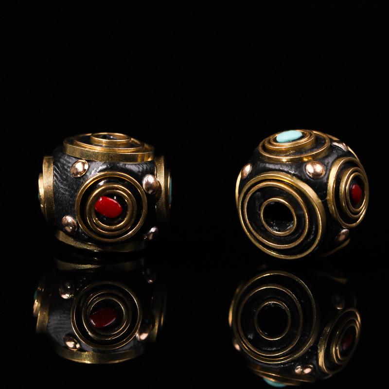 

Непальские этнические латунные бусины-разделители ручной работы для DIY браслетов