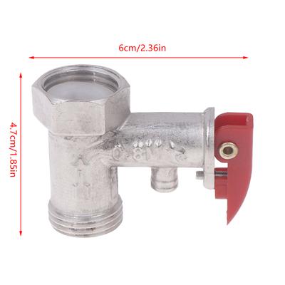 Spring Relief Valve For Water Heaters System Electric Water Heater Safety Valve 1/2inch(DN15) Coppe Adjustable Pressure Reducing