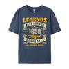 65th Birthday Legends Born In 1958 65 Years Old Unisexs Designer Clothes T Shirt Vegan