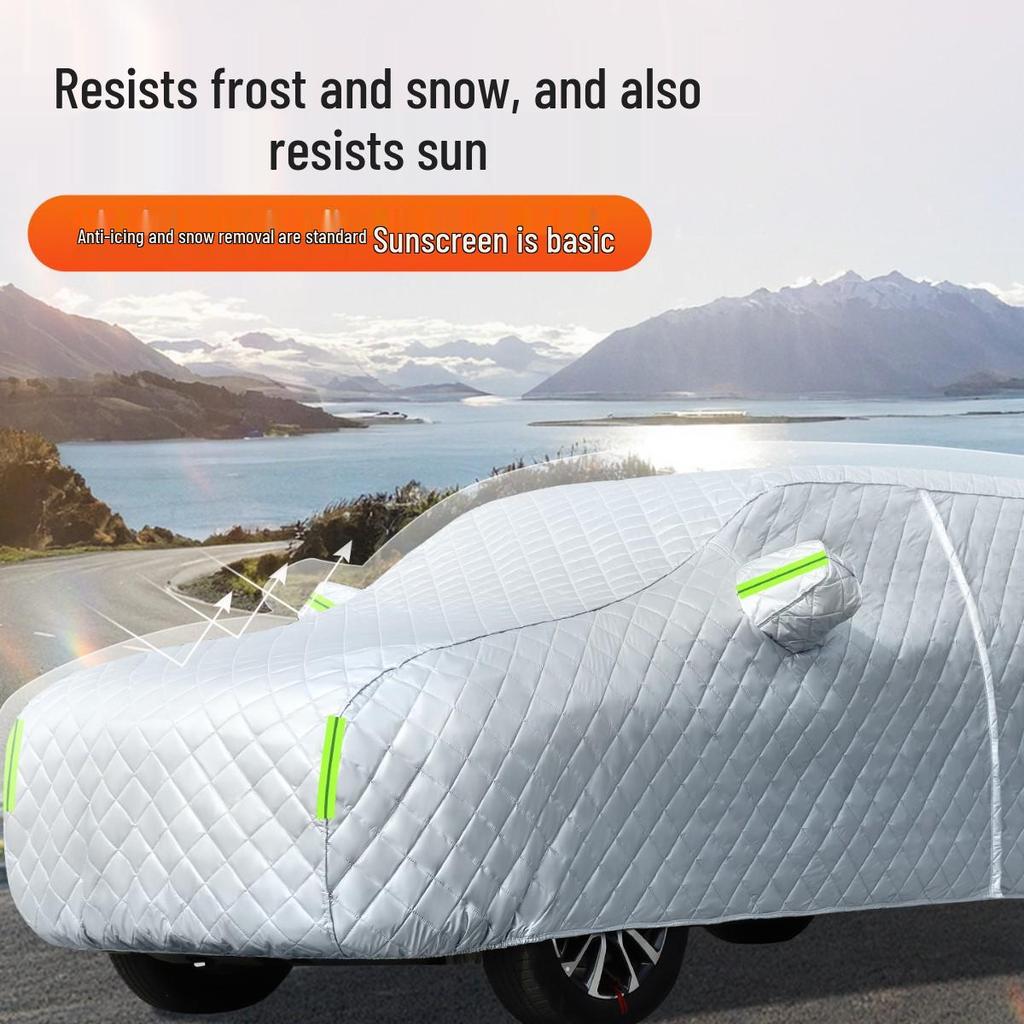 Thickened Aluminum Foil All-Season Hail-Protection Waterproof Car Cover