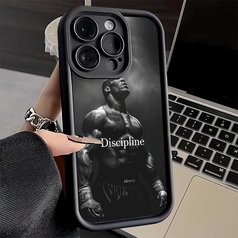 Phone Case for iPhone 17 Air 16E 15 16 Pro Max Mike Tyson Boxer Man Cover 14 Plus 13 12 Mini Soft Shell Silicone Fundas