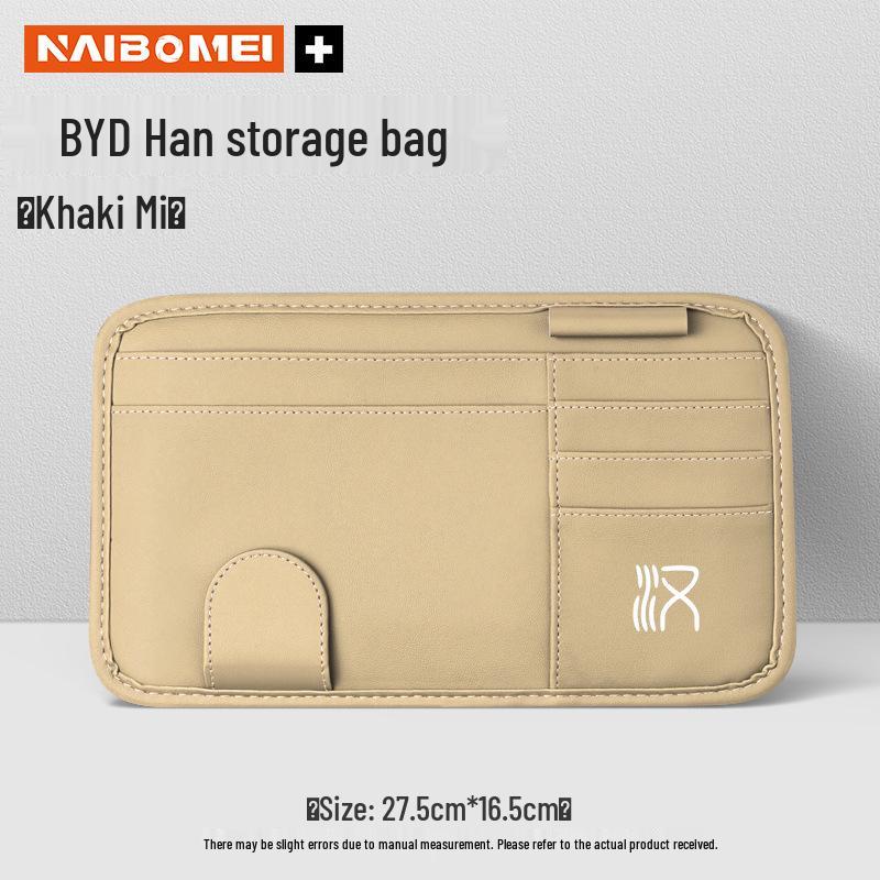 BYD Han EV Sun Visor Glasses Holder & Card Organizer