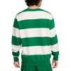 Nike Felpa Girocollo a Righe Club Fleece Uomo Top Verde Pavone FN3107-365