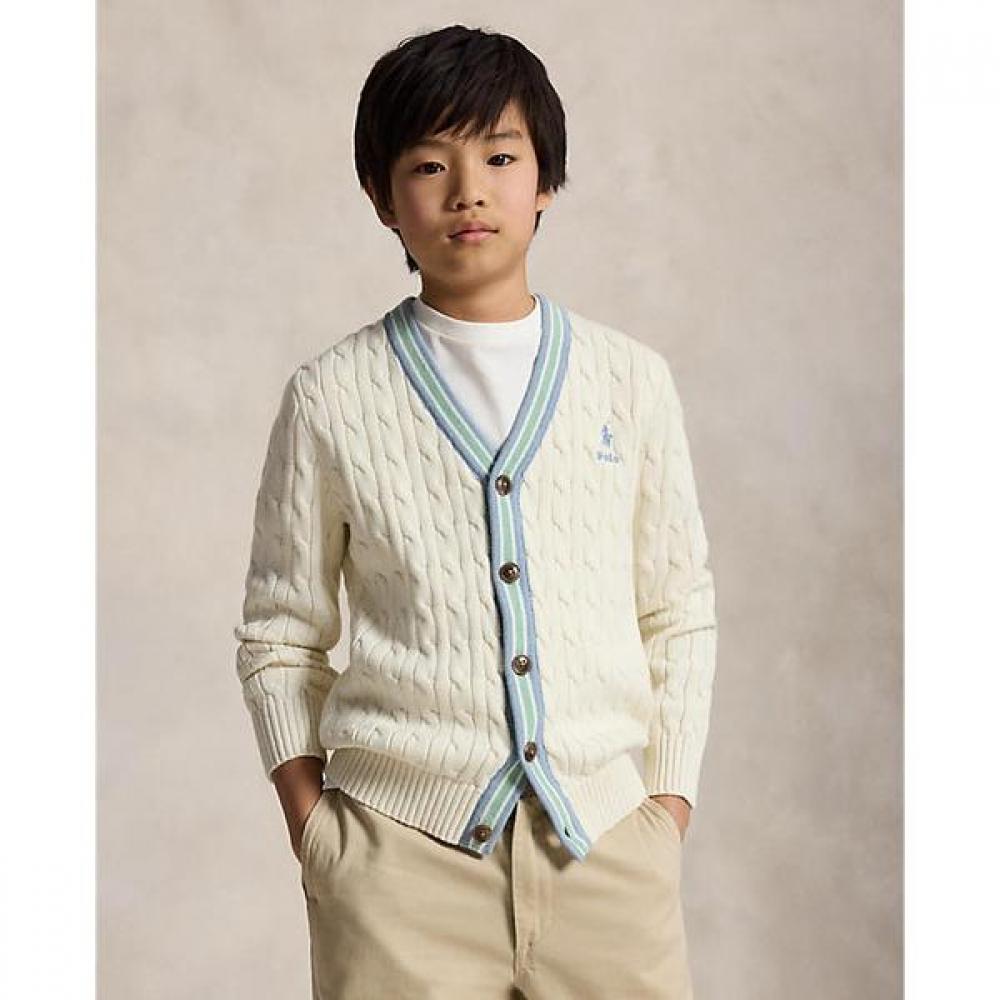 Polo Ralph Lauren Kids Boys 8 18 Cotton Cricket Cardigan Cwposwey6820697101 S