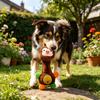 Pet Toy Sound Design Interactive Puppy Chew Toy with Built-in Rattle Cartoon Dog Monkey Design Teeth Oral Health Safe Chew