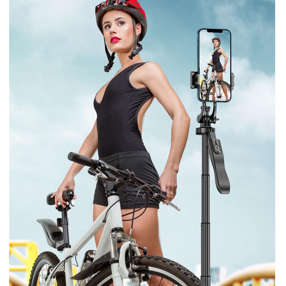 L16 Selfie Stick Tripod Mobile Phone Photography Integrated Bracket Anti Shake 360 Degree Rotation Multi Functional Floor Standing Selfie Stand