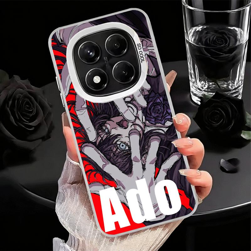 Ado Cartoon K-Kyogen X Uta Weiche Handyhülle für Samsung Galaxy S24 S25 FE S26 Edge S23 Ultra S22 Plus S21 + Stoßfeste Rückseite