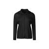 Monplisse [Women'S] Hooded Allongé Pleated Zip-Up (Black)