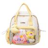 Super Cute New Anime Backpack Japanese Ins Style Transparent Girl Backpack Cute Handbag