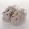 Winter New Plush Thick Baby Cute Rabbit Cartoon Children Comfortable Soft Wear-resistant Soft Sole Non-slip Toddler Shoes