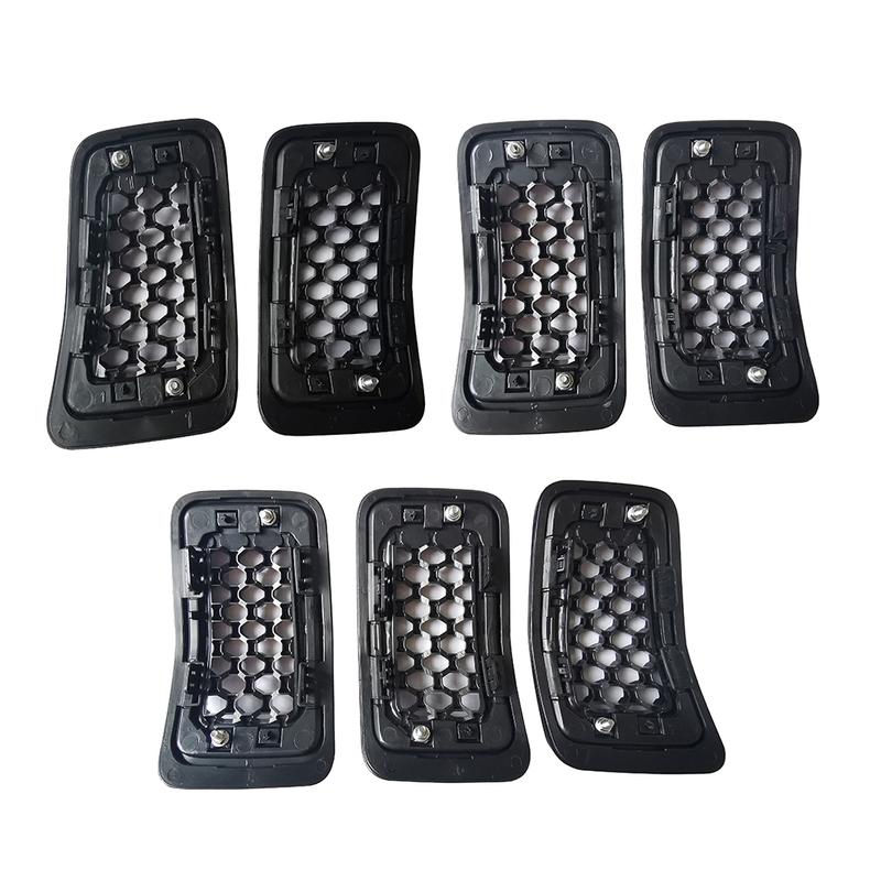 6AZ88DX8AB 6FM74SZ0AB 68323773AB 7Pcs Front Mesh Grille Ert Cover Trim Fit for Jeep Cherokee     Gloss Black