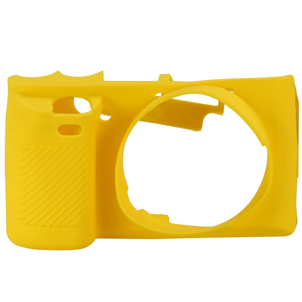 Soft Silicone Camera Case Protective Cover with Easy Access Design for Sony A6000 Yellow