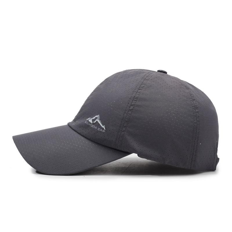 Gray Breathable Cap Outdoor Sun Hat Fashion Sports Summer Sun Hat Classic Versatile Hat